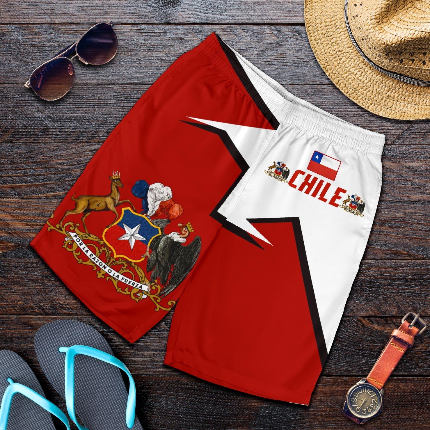Chile Shorts Special Coat of Arms RLT7