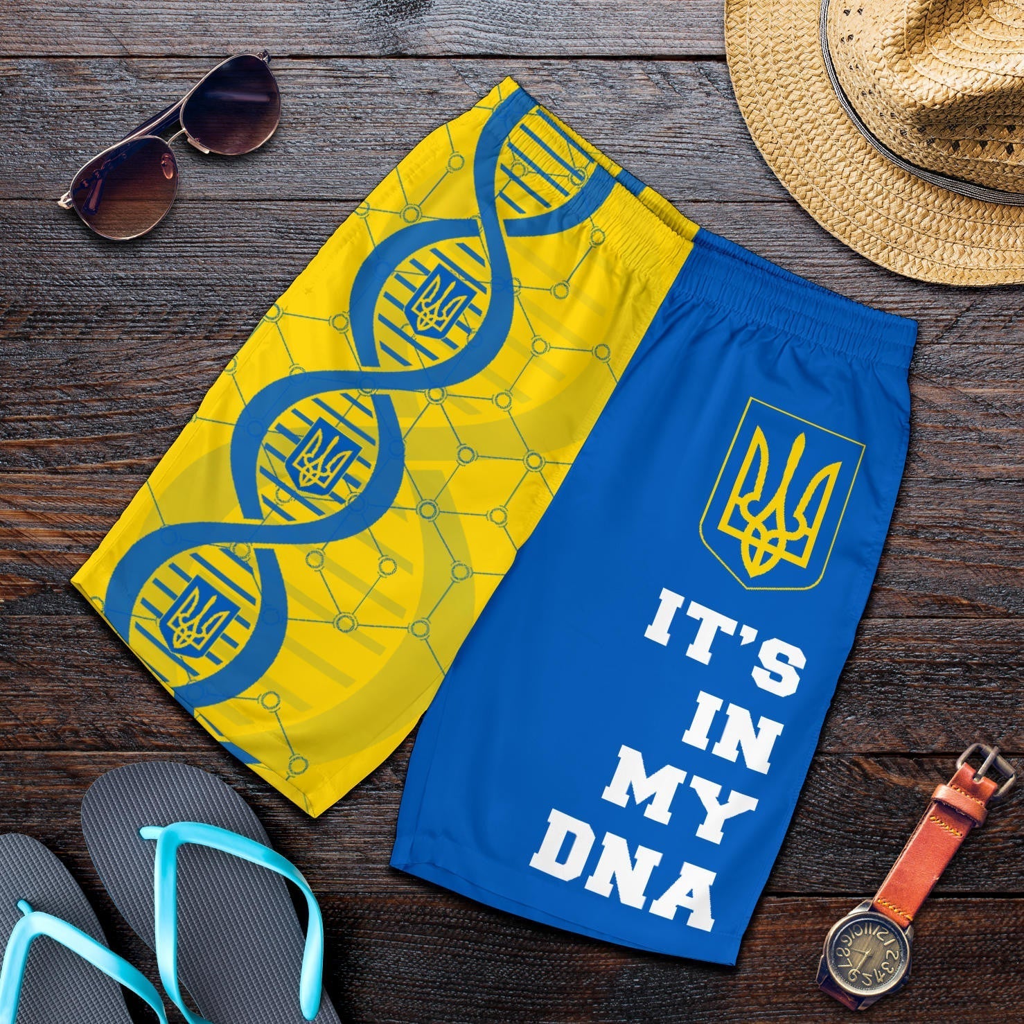 Ukraine DNA Men Shorts RLT7