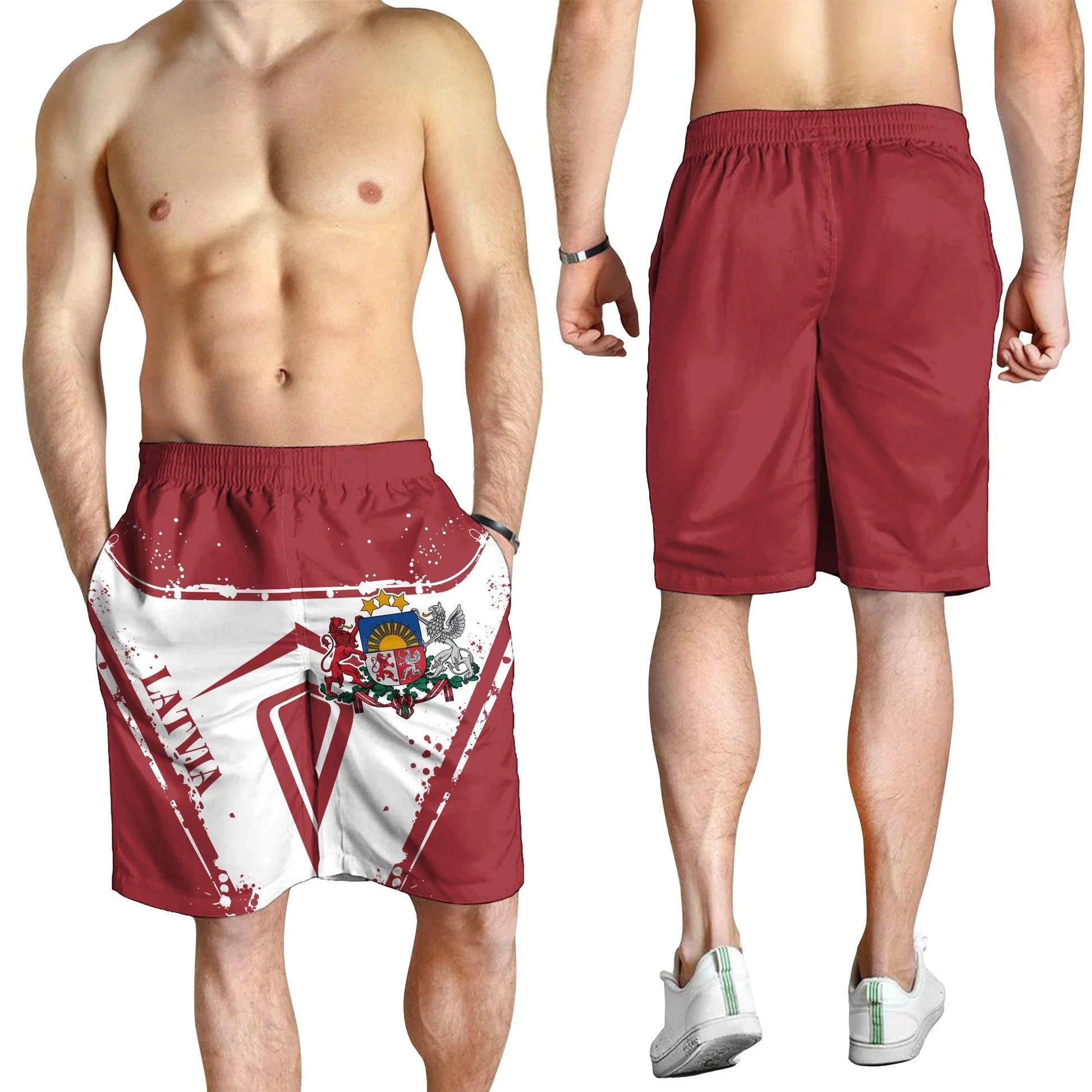 Latvia Men's Shorts - Latvia Pride RLT6