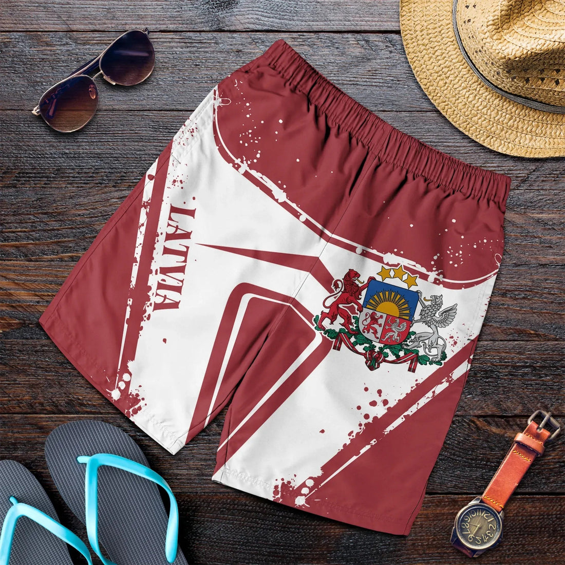 Latvia Men's Shorts - Latvia Pride RLT6