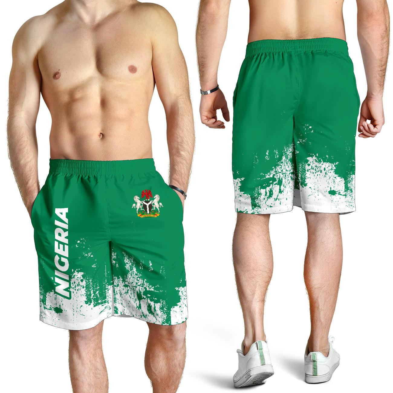 Nigeria Men Shorts Smudge Style RLT8