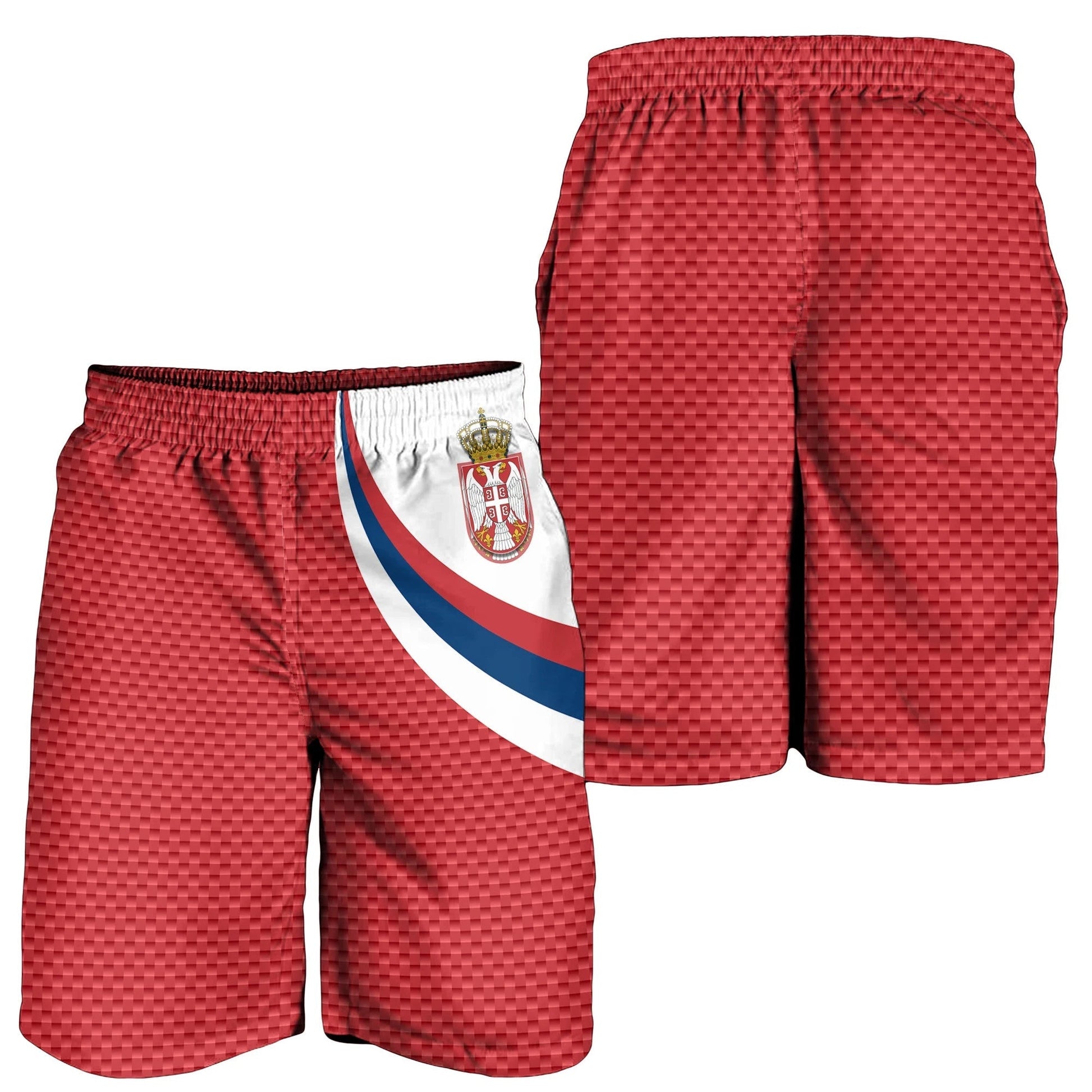 Serbia Men's Shorts Serbia Flag Red RLT7
