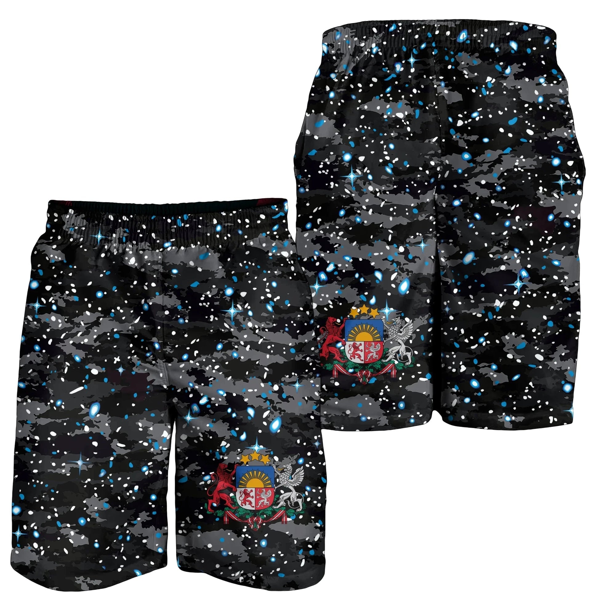 Latvia Space Camo Shorts RLT6