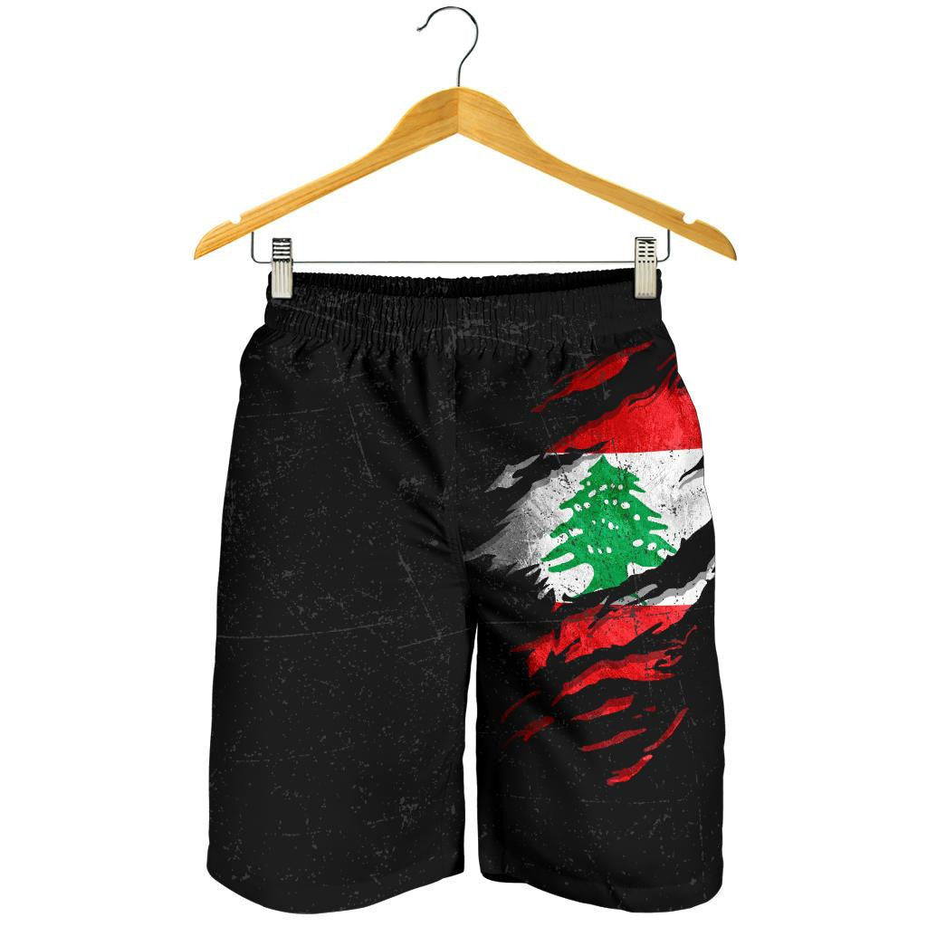 Lebanon In Me All Over Print Men's Shorts - Special Grunge Style RLT6