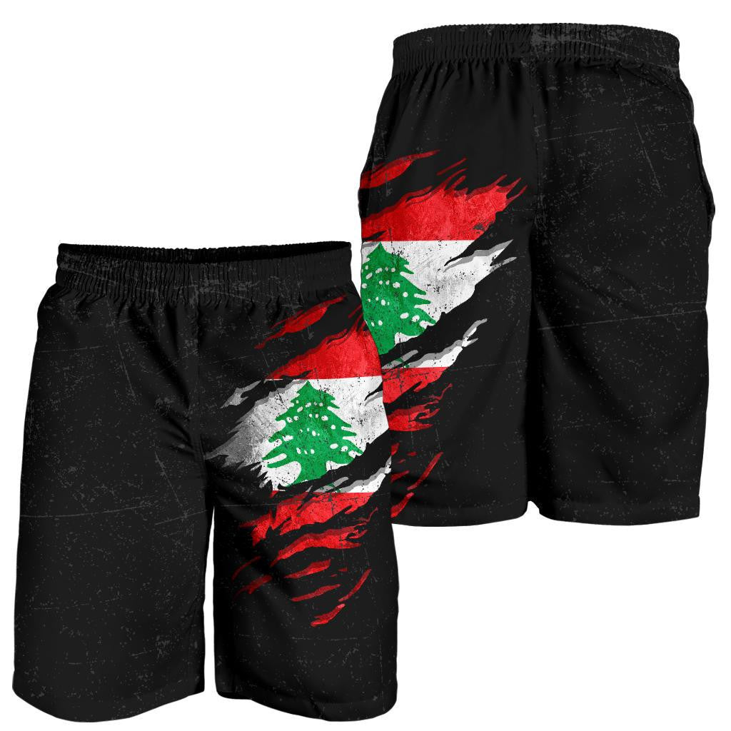 Lebanon In Me All Over Print Men's Shorts - Special Grunge Style RLT6