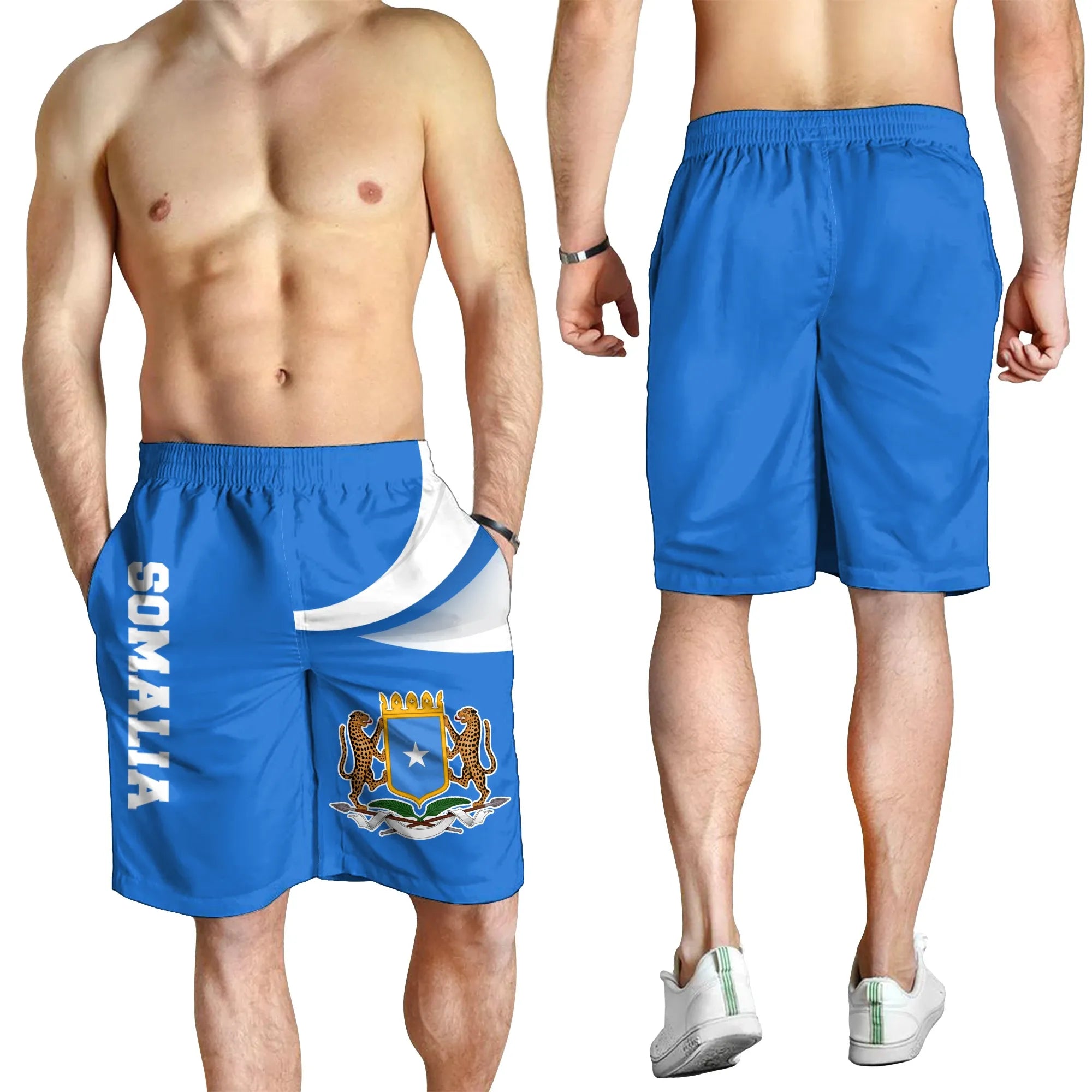 Somalia Shorts Men, Somalia Strong Flag Maps RLT8
