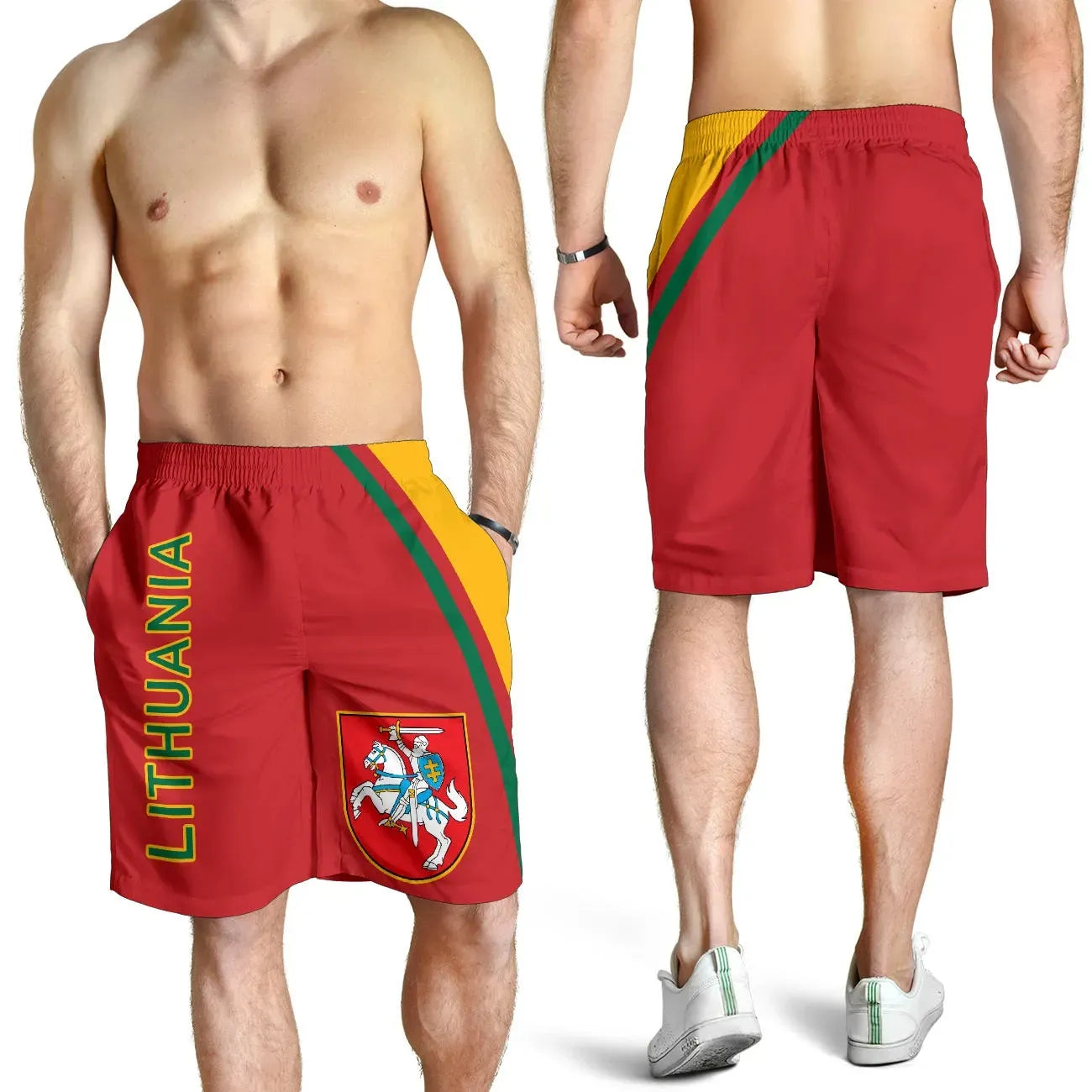 Lithuania Men's Shorts - Curve Version01 RLT6