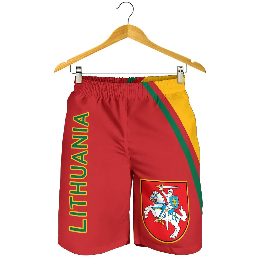 Lithuania Men's Shorts - Curve Version01 RLT6