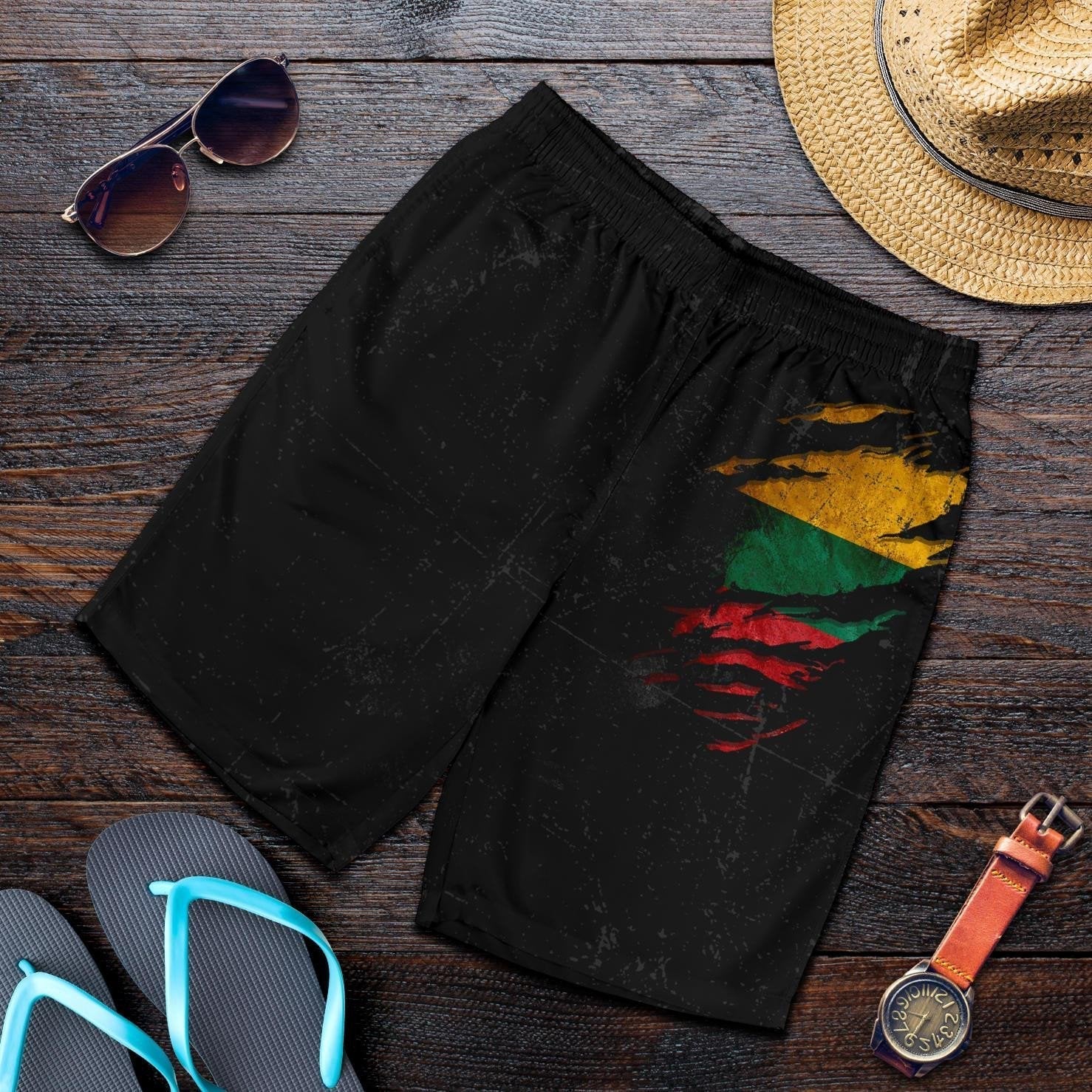 Lithuania in Me Men's Shorts - Special Grunge Style RLT6