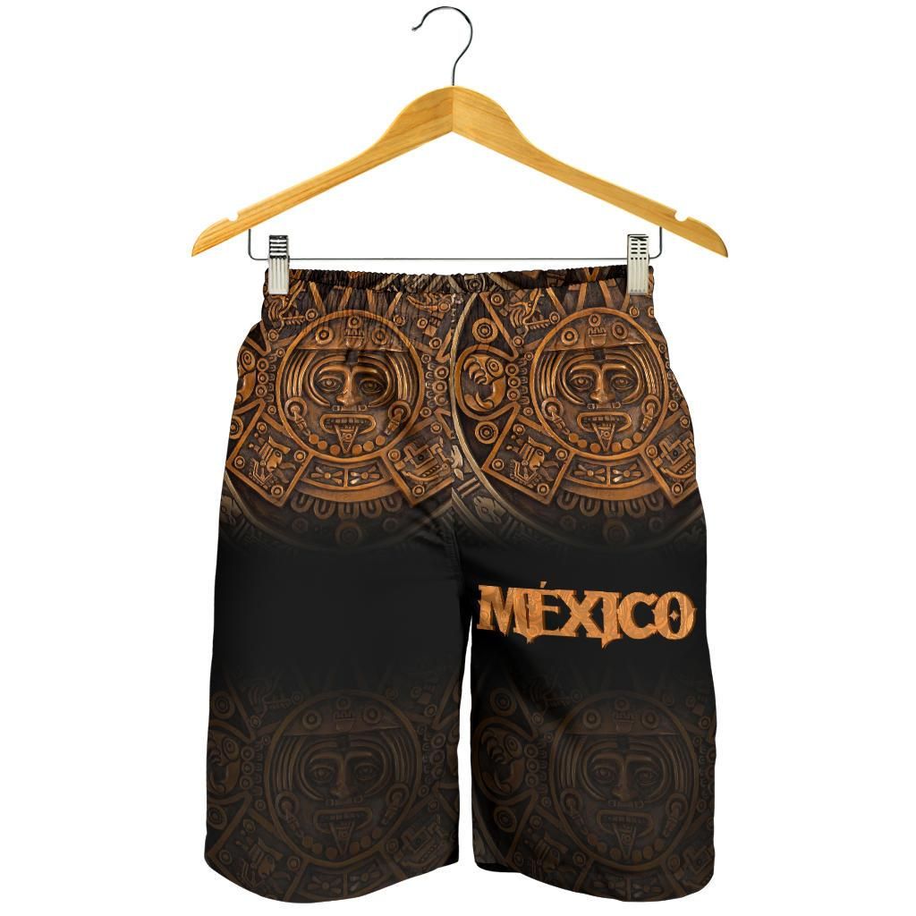 Mexico Aztec Shorts The Ancient Aztec Calendar RLT13