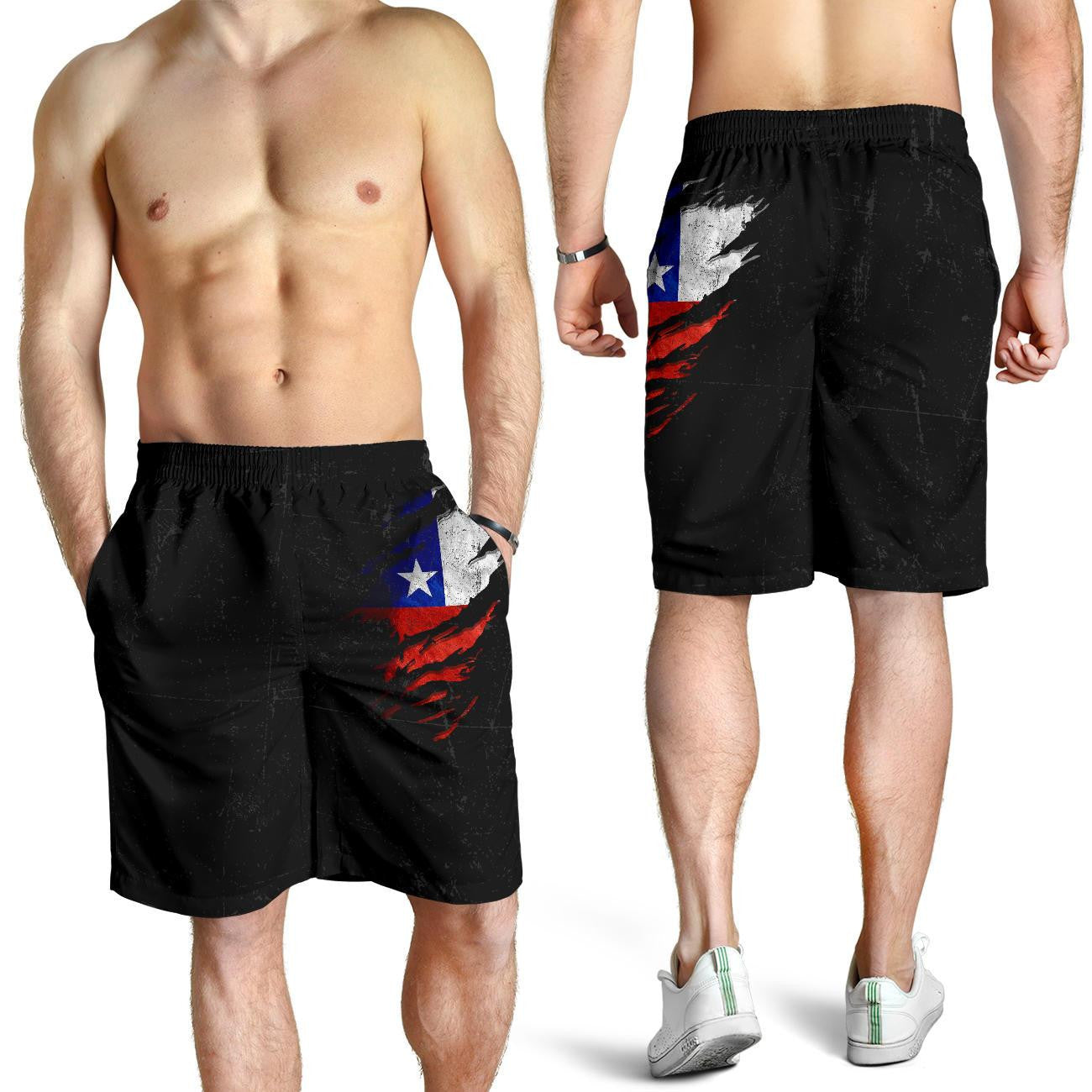 Chile in Me Men's Shorts - Special Grunge Style RLT7
