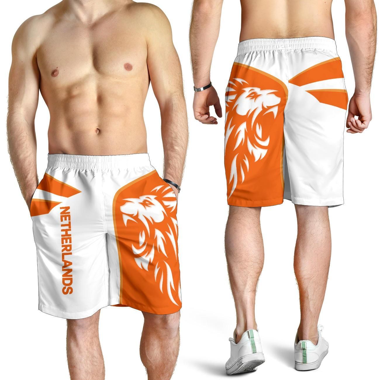 Netherlands Shorts Men Netherlands Coat Of Arms Lion RLT7