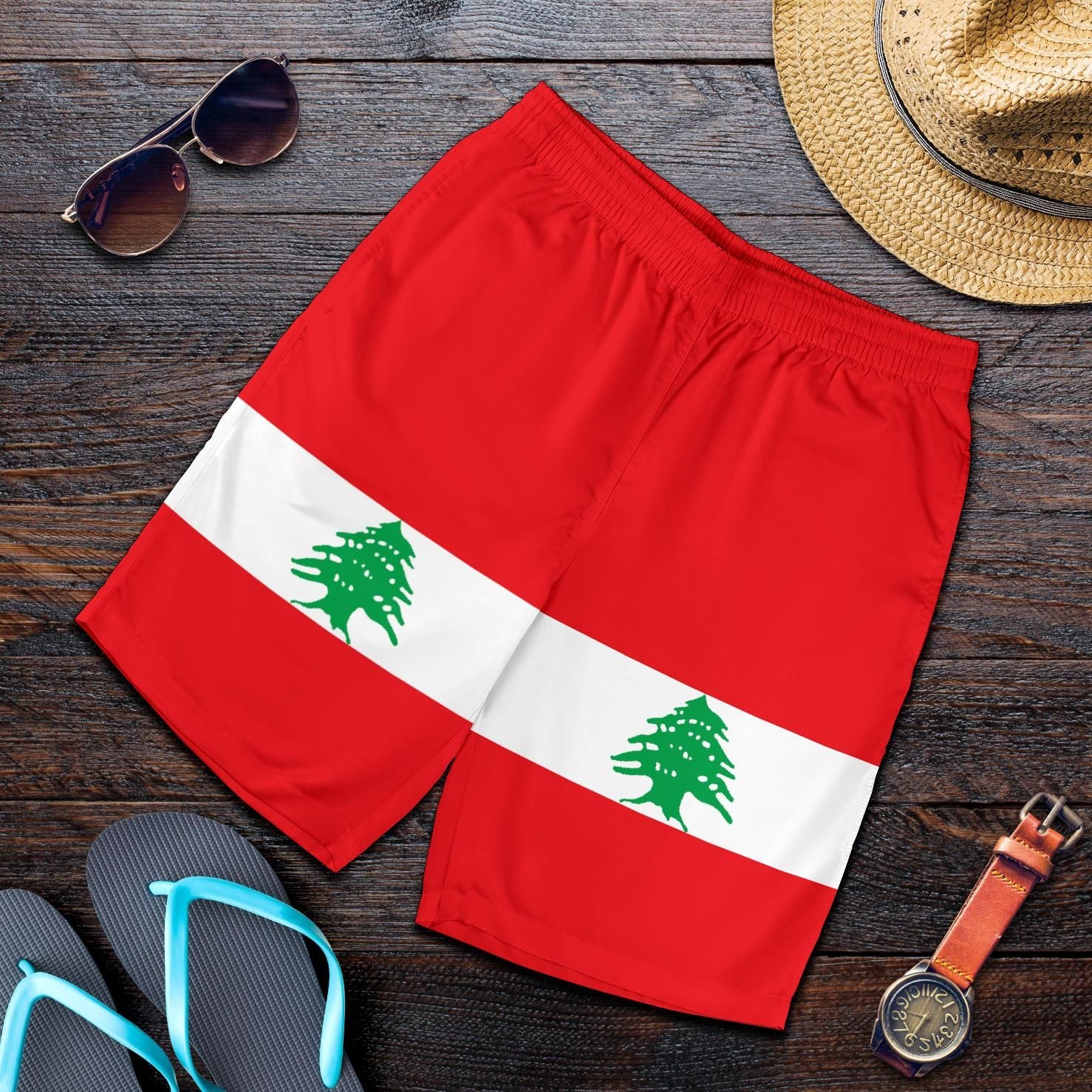 Lebanon Shorts Original Flag RLT6
