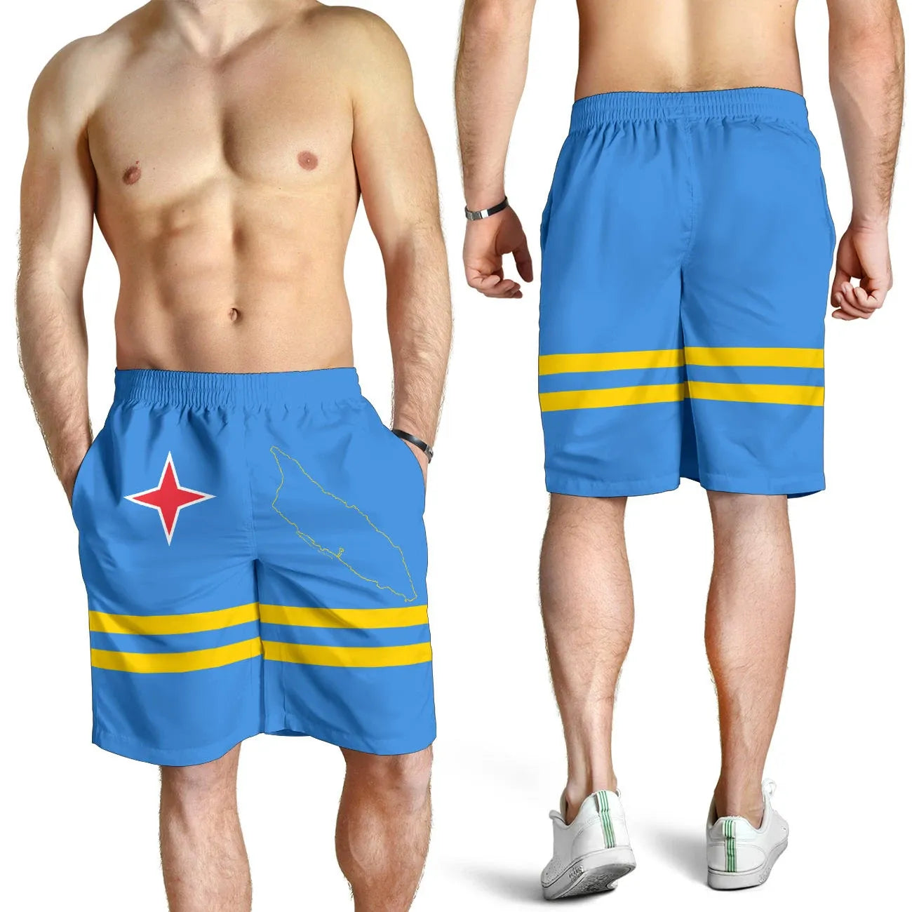 Aruba Men's Shorts Flag RLT7