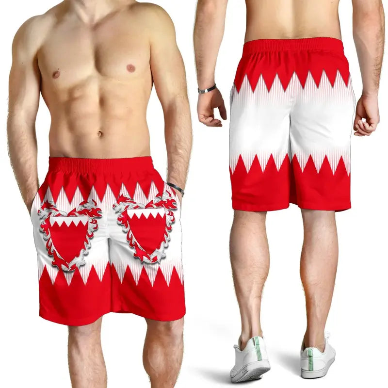 Bahrain Special Flag Style All Over Print Mens Shorts RLT8