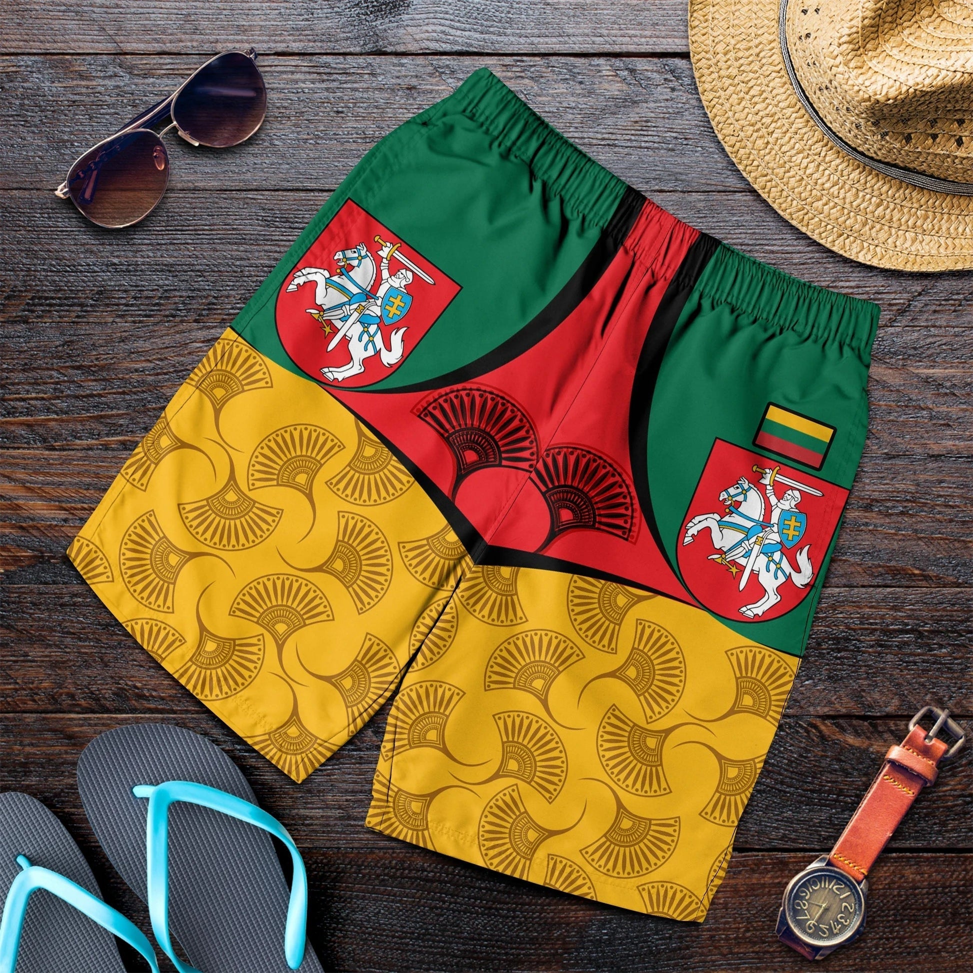 Lithuania Men's Shorts - Flag of Lithuania RLT6