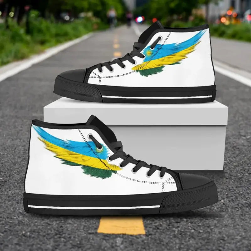 Rwanda High Top Shoes Wing Flag RLT12
