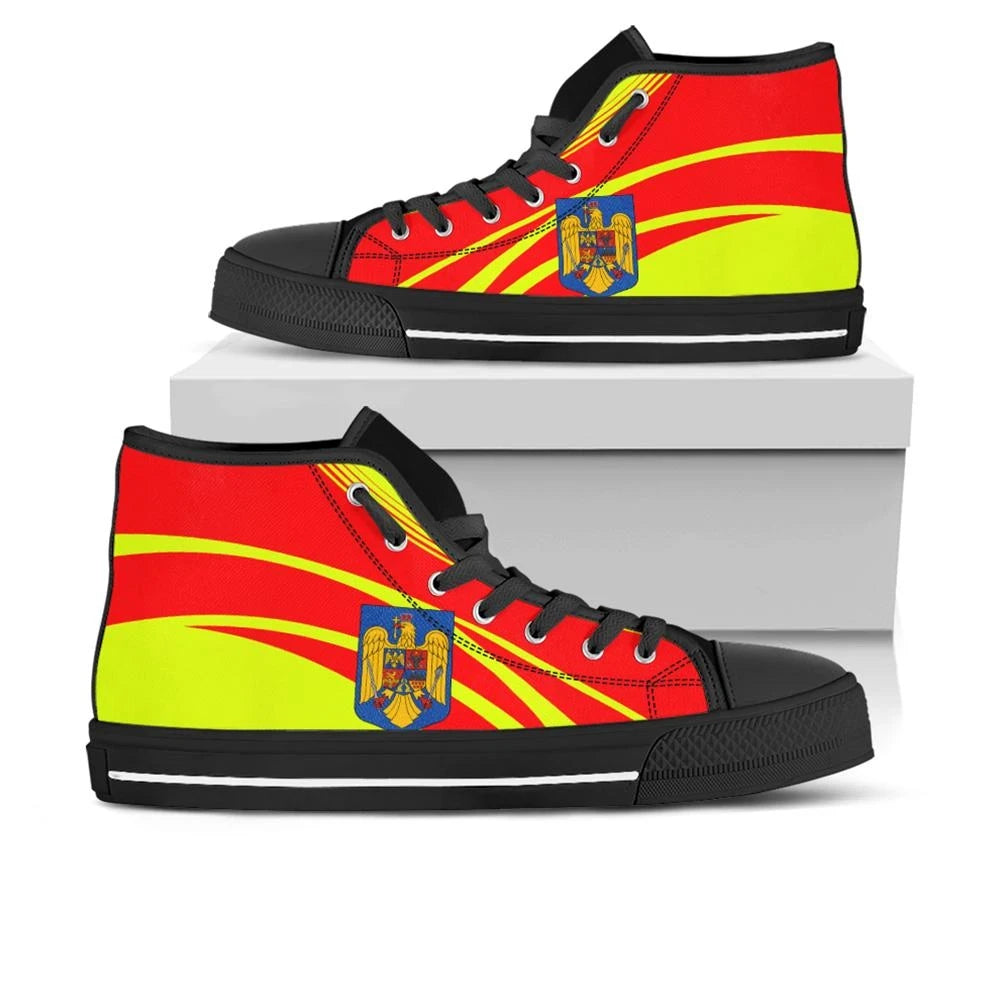Romania Coat Of Arms Hight Top Cricket RLT13