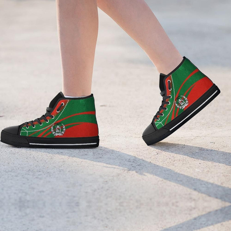 Afghanistan Coat Of Arms High Top Cricket RLT8