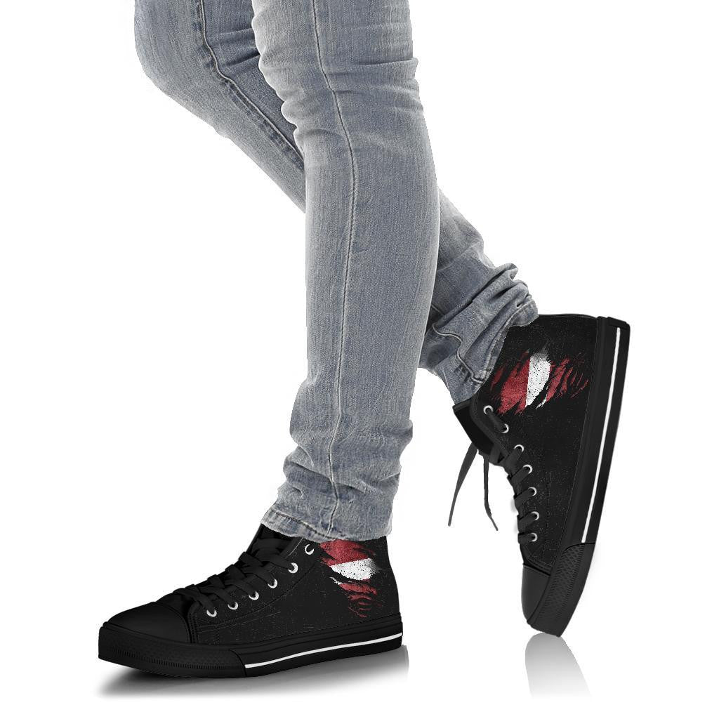 Latvia In Me High Top Shoes - Special Grunge Style RLT6