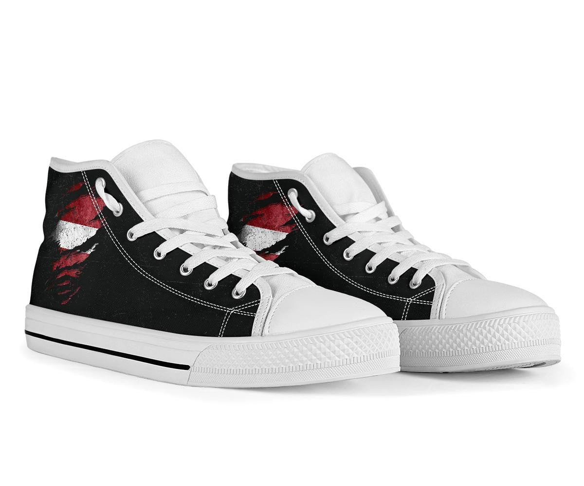 Latvia In Me High Top Shoes - Special Grunge Style RLT6