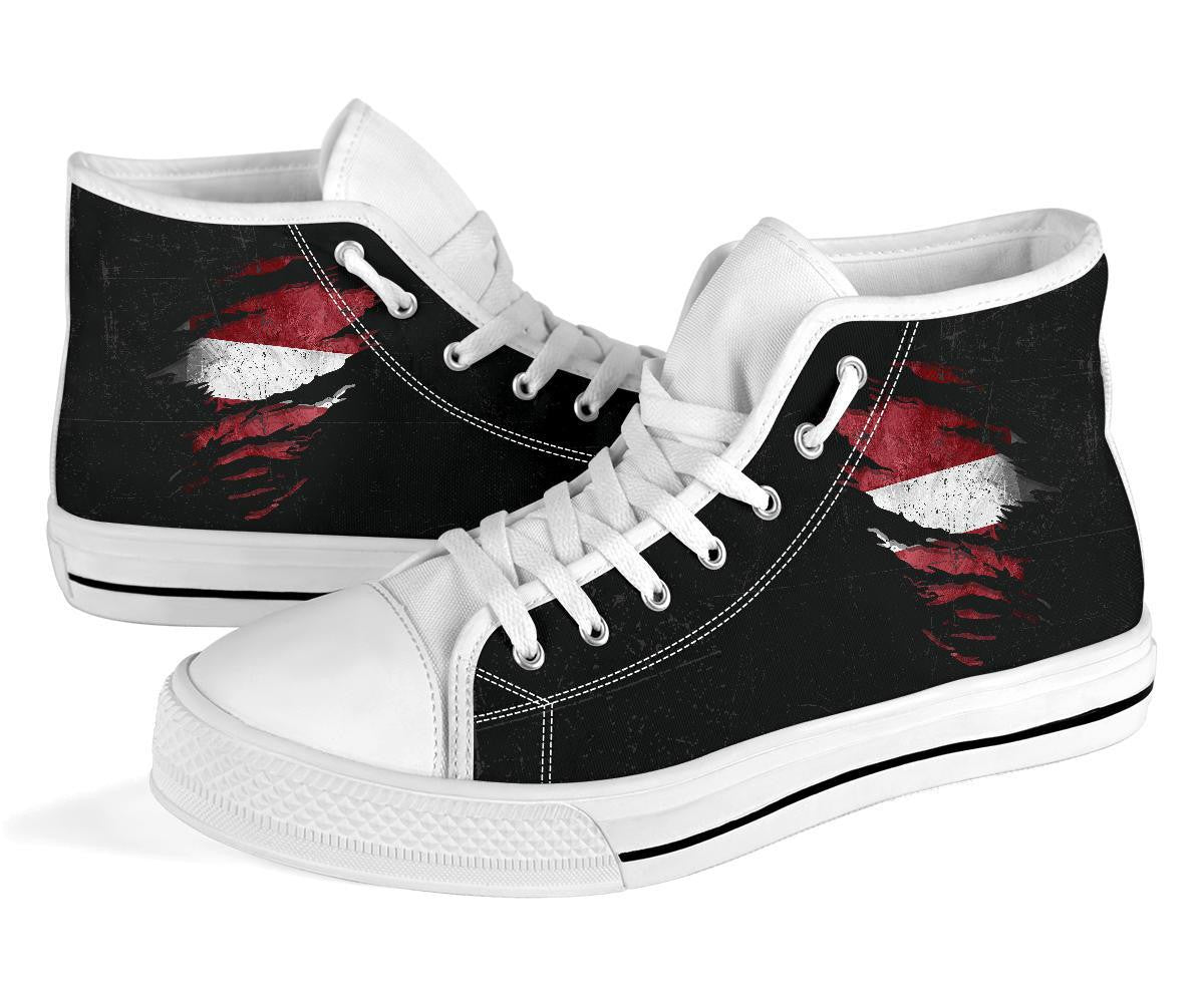 Latvia In Me High Top Shoes - Special Grunge Style RLT6