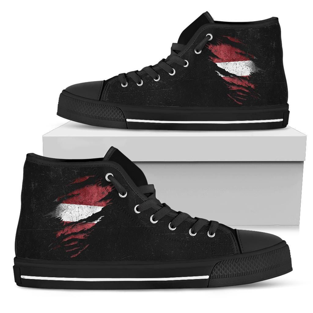Latvia In Me High Top Shoes - Special Grunge Style RLT6