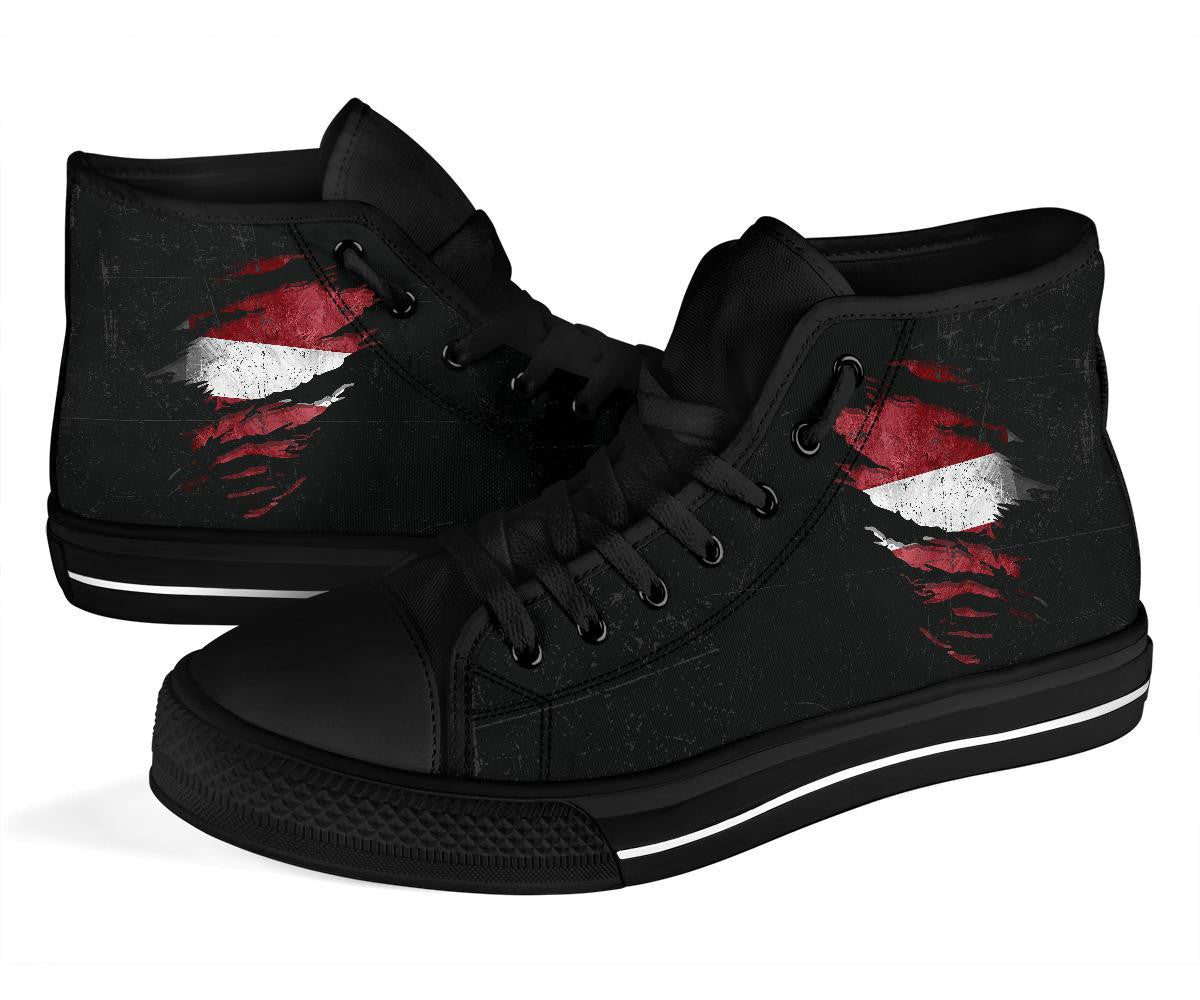 Latvia In Me High Top Shoes - Special Grunge Style RLT6