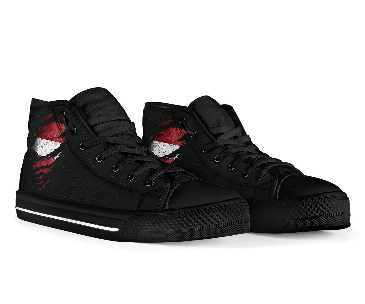 Latvia In Me High Top Shoes - Special Grunge Style RLT6