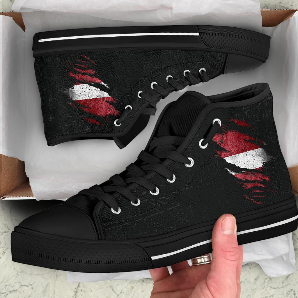 Latvia In Me High Top Shoes - Special Grunge Style RLT6
