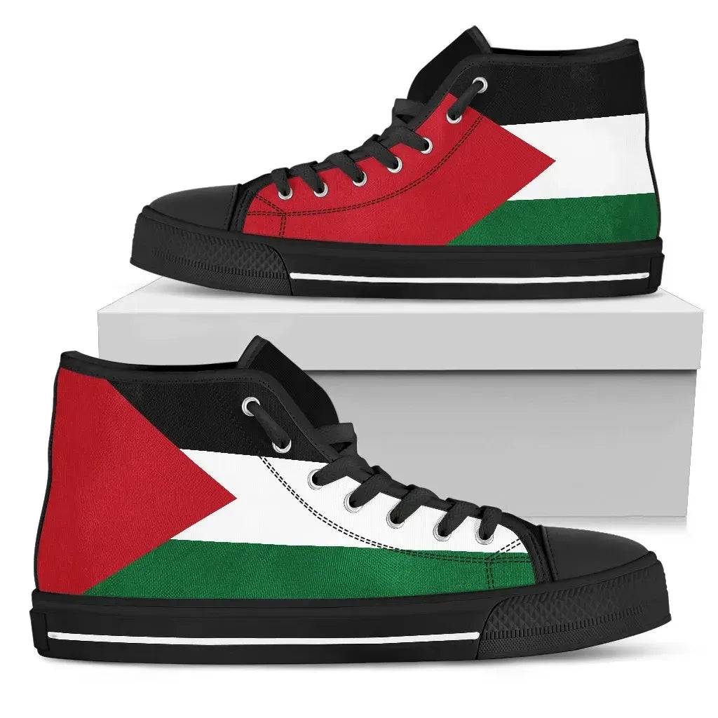 State of Palestine High Top Shoes Original Flag RLT13