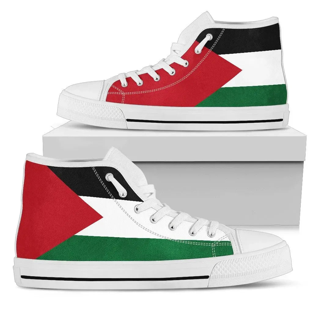State of Palestine High Top Shoes Original Flag RLT13