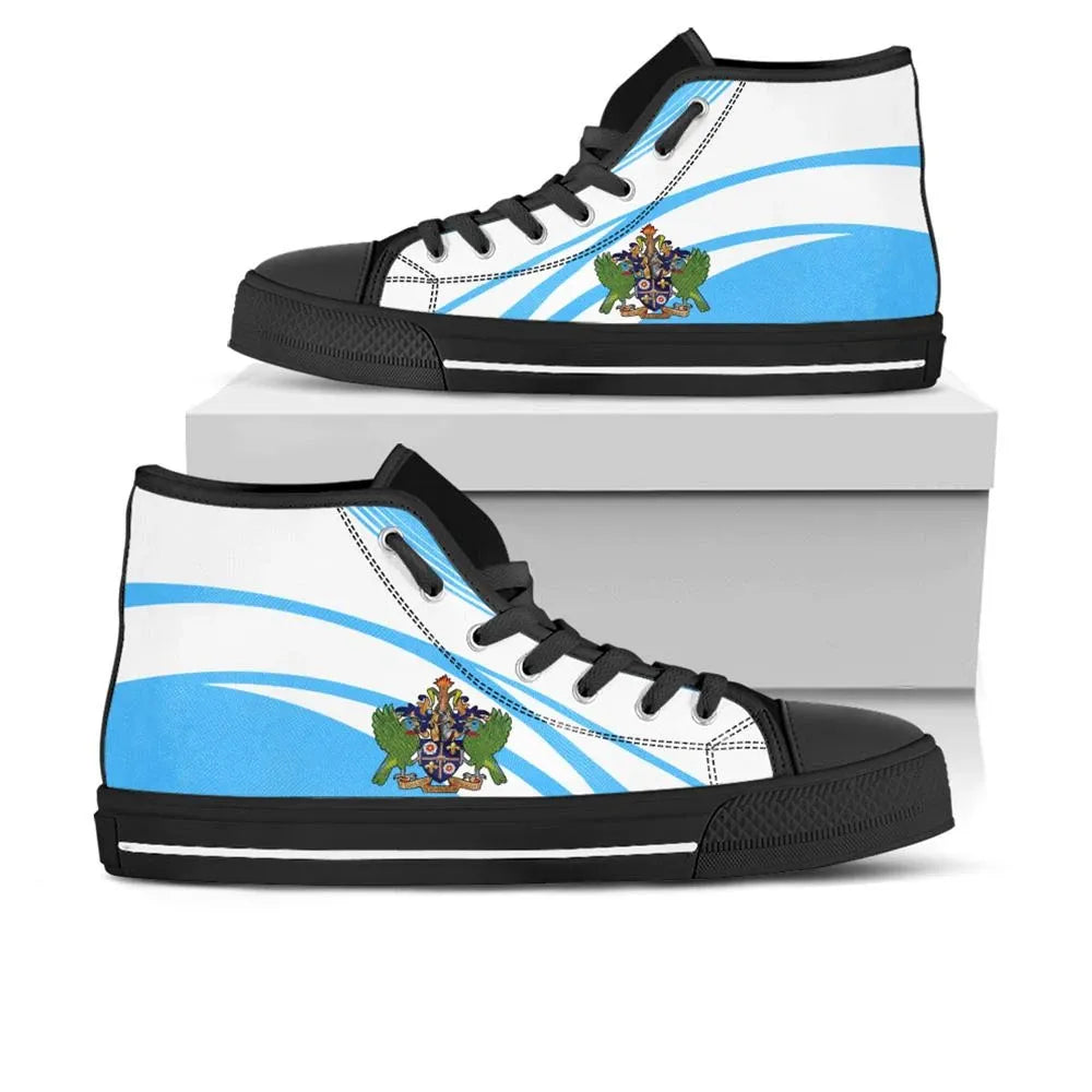 Saint Lucia Coat Of Arms Hight Top Cricket RLT6