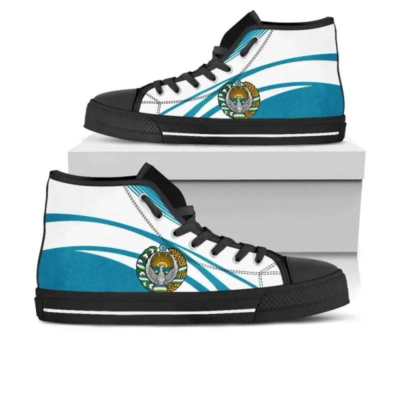 Uzbekistan Coat Of Arms Hight Top Cricket RLT12
