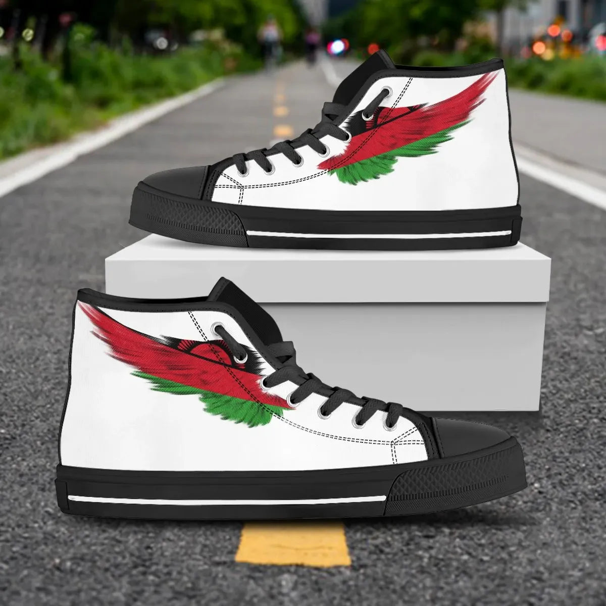 Malawi High Top Shoes Wing Flag RLT6