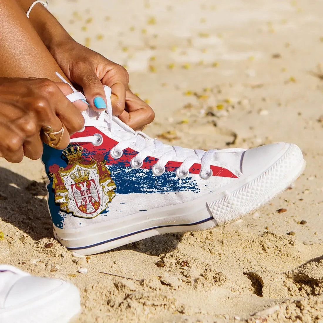Serbia Special High Top Shoes RLT7