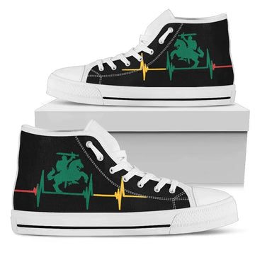 Lithuania Shoes - Vytis Heartbeat Style high_top_Shoes RLT6