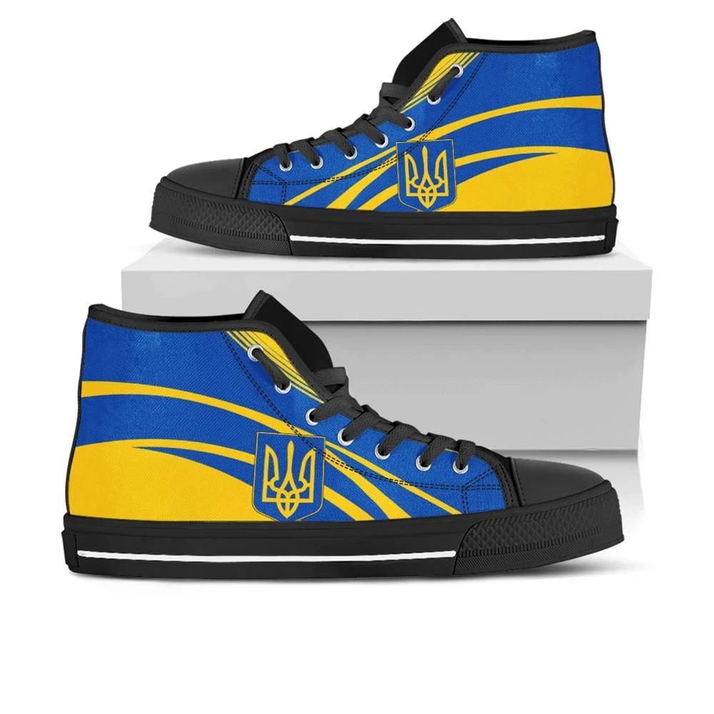 Ukraine Coat Of Arms Hight Top Cricket RLT7