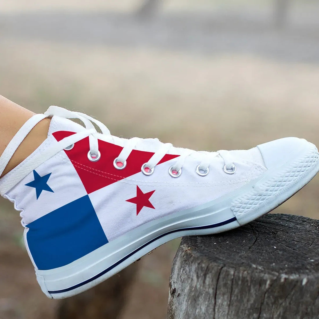 Panama Canvas Shoes Panama Flag High Top RLT13
