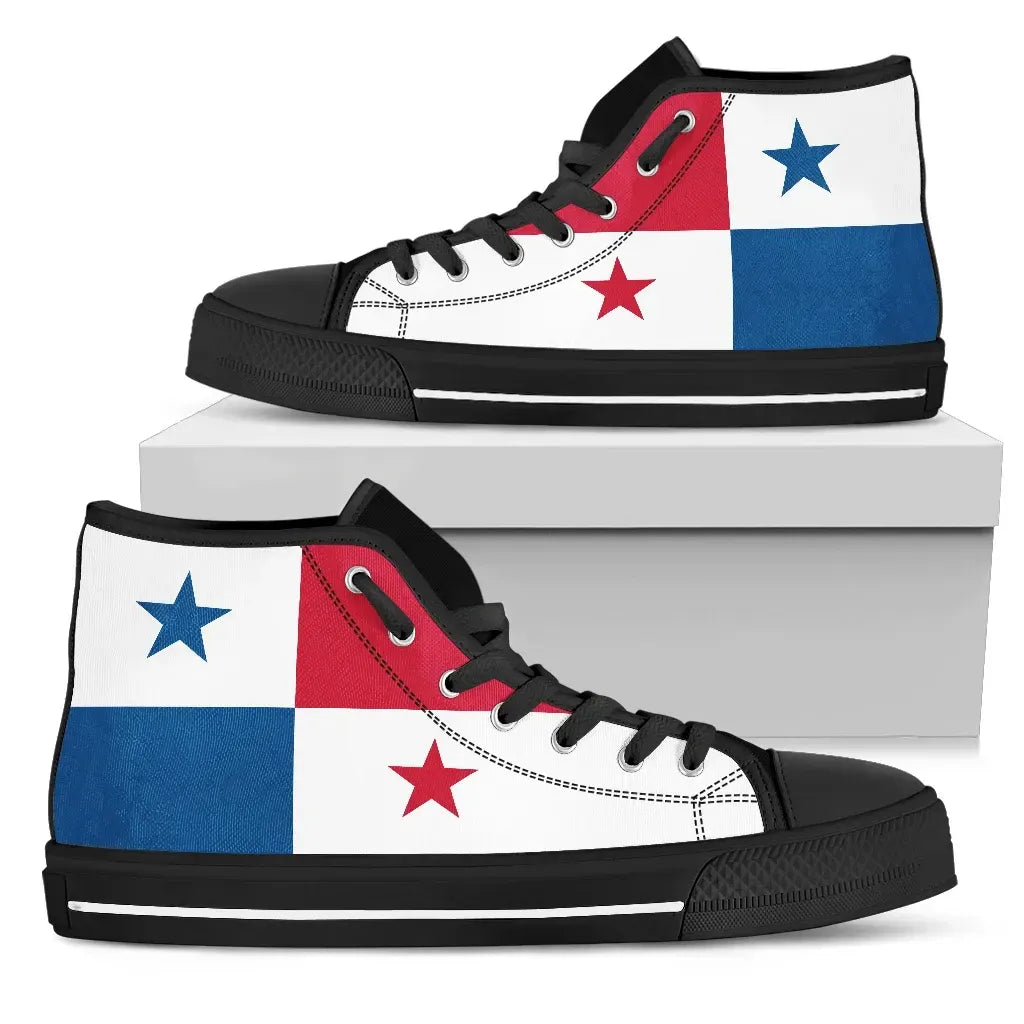 Panama Canvas Shoes Panama Flag High Top RLT13