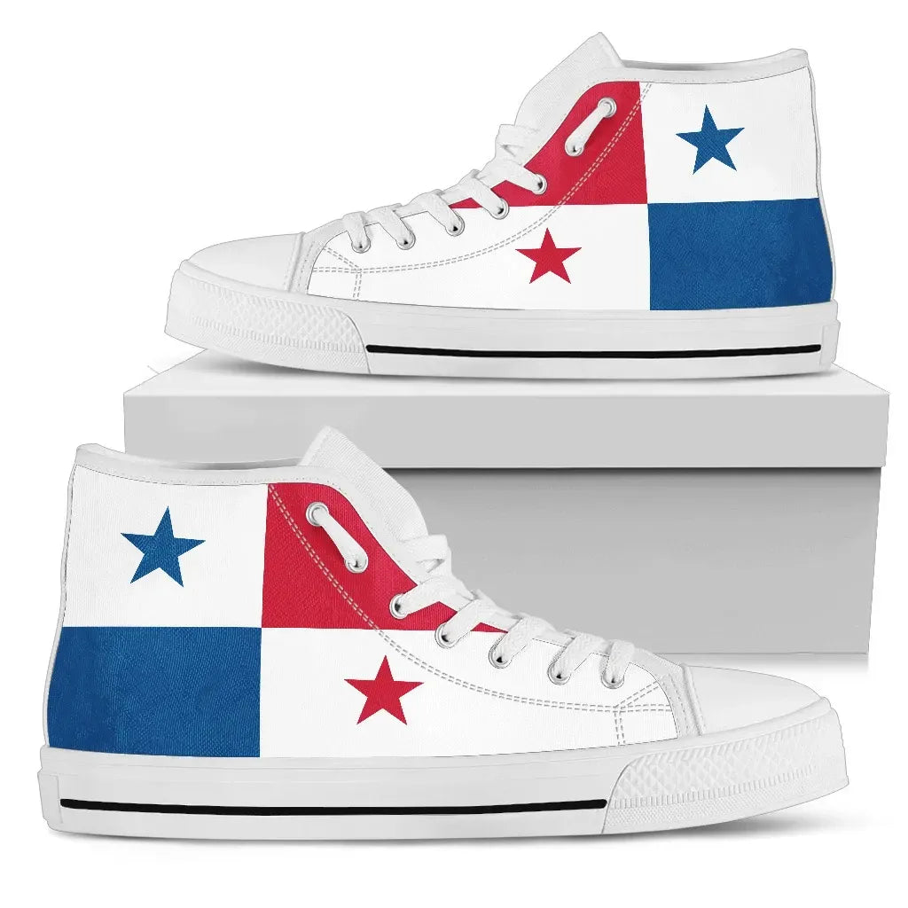 Panama Canvas Shoes Panama Flag High Top RLT13