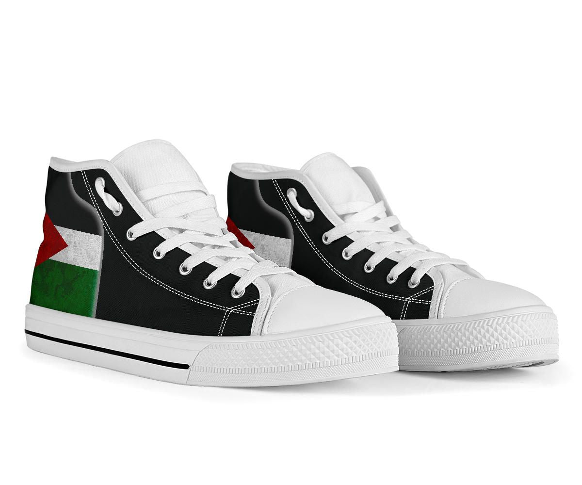Palestine Flag High Top Shoes Coat Of Arms RLT13
