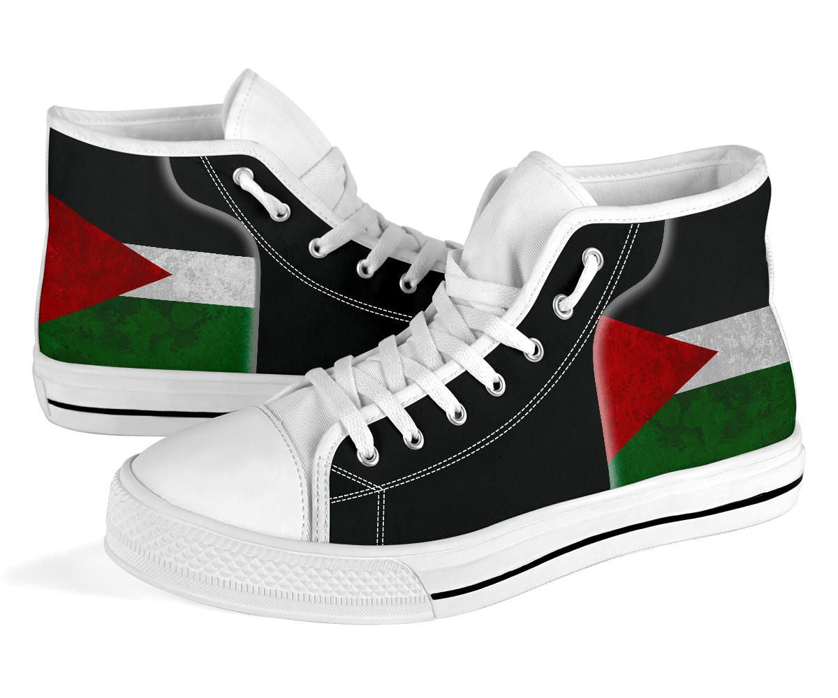 Palestine Flag High Top Shoes Coat Of Arms RLT13