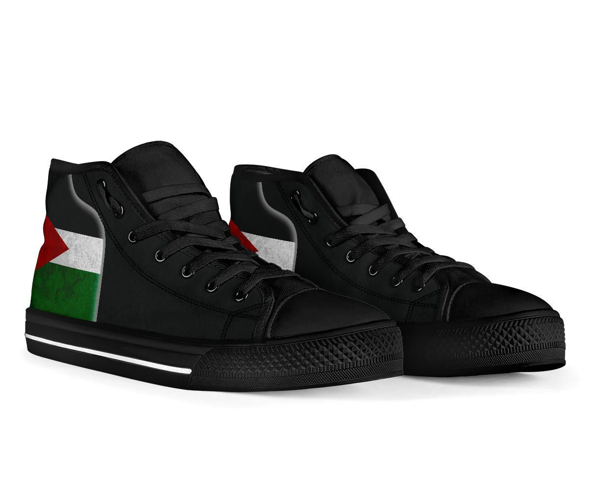 Palestine Flag High Top Shoes Coat Of Arms RLT13