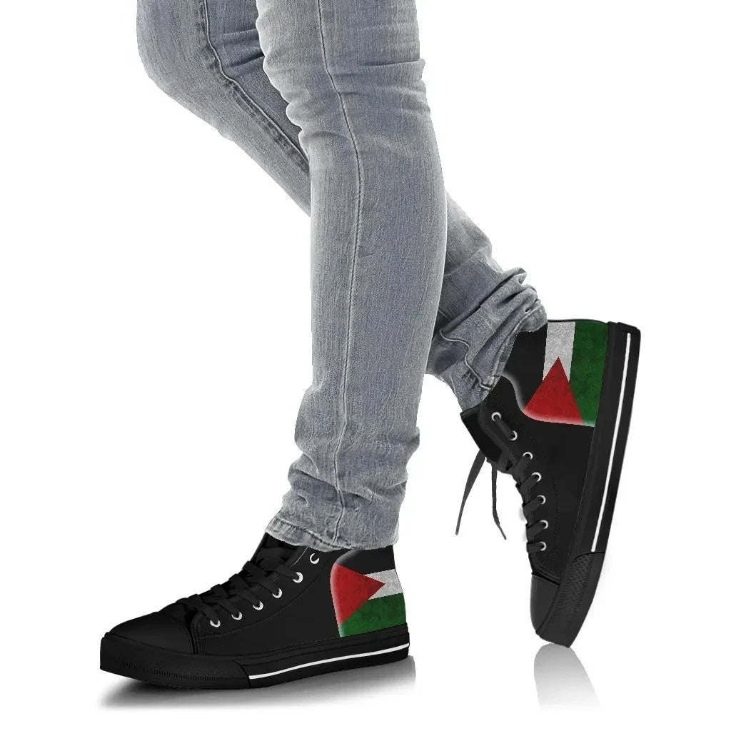 Palestine Flag High Top Shoes Coat Of Arms RLT13