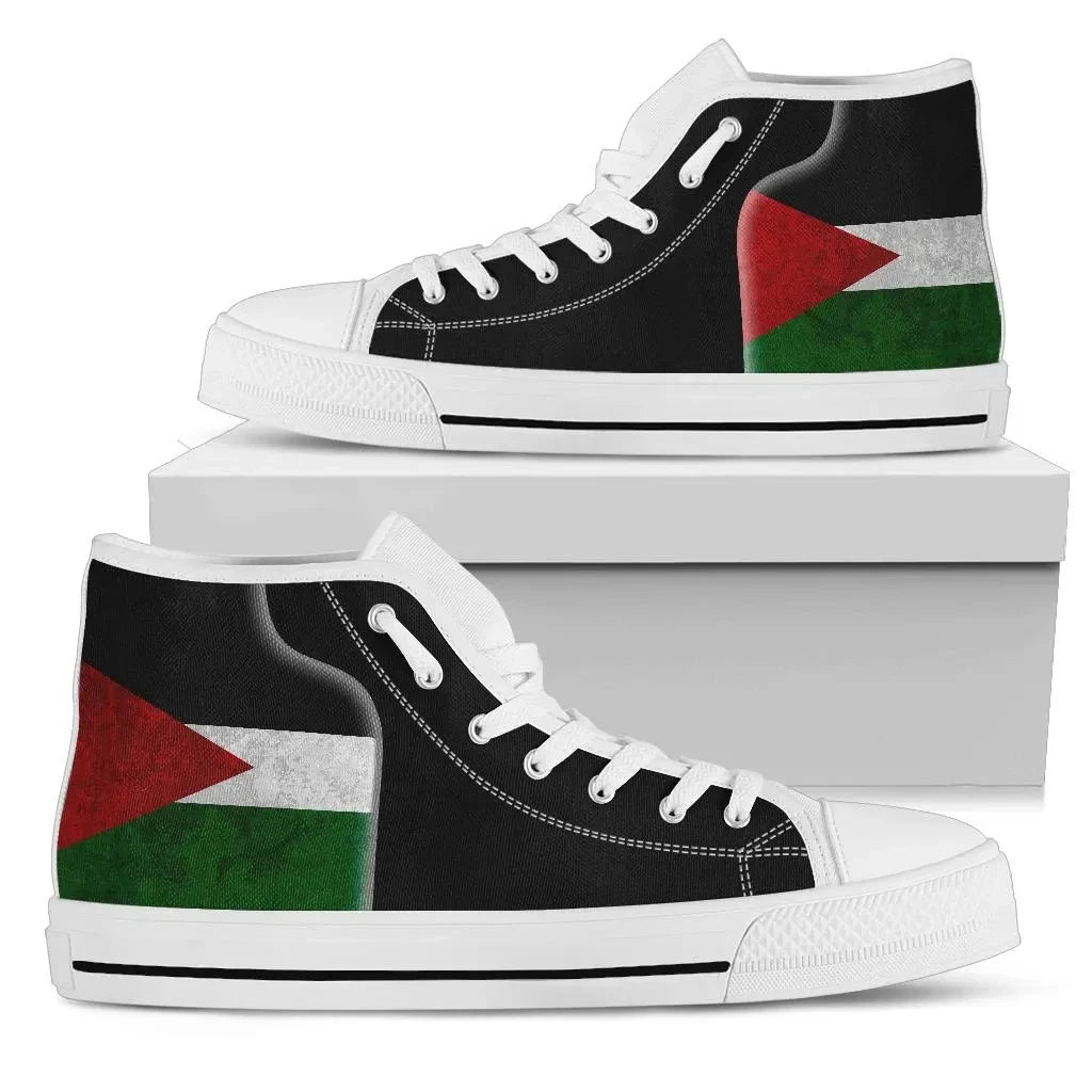Palestine Flag High Top Shoes Coat Of Arms RLT13
