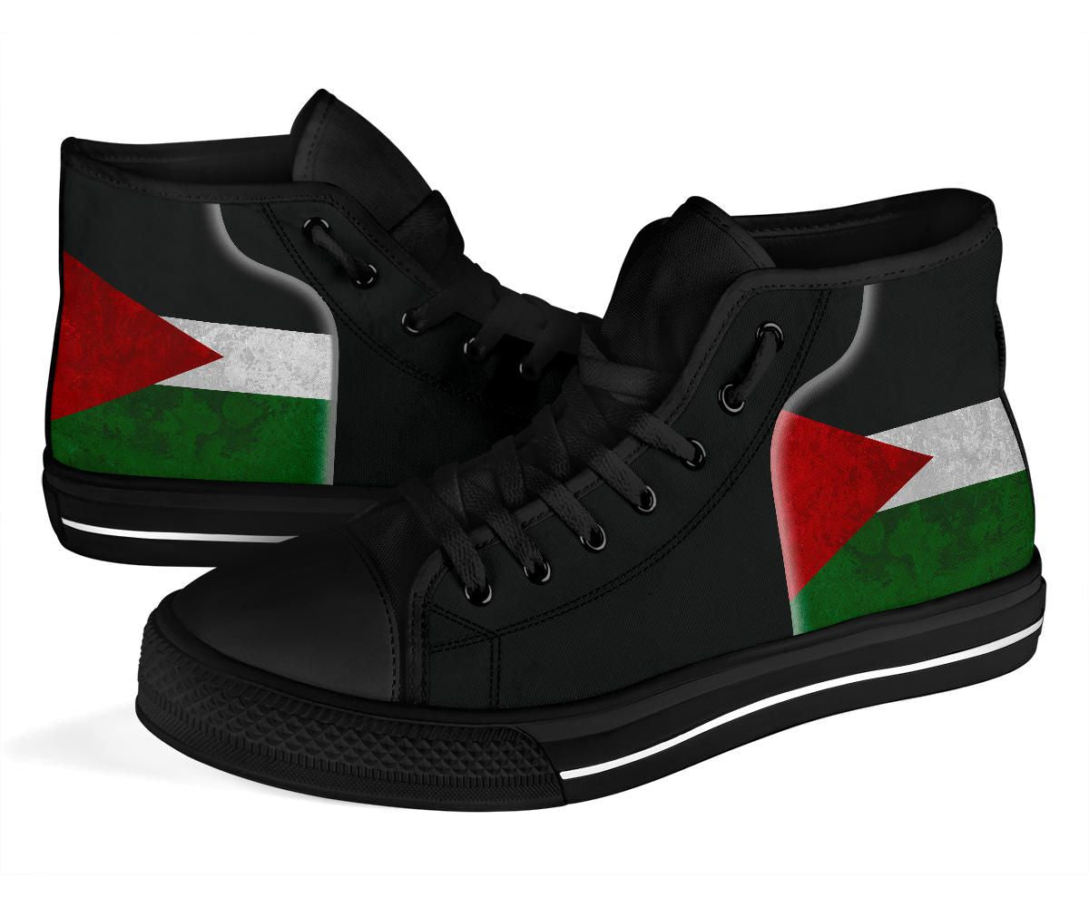 Palestine Flag High Top Shoes Coat Of Arms RLT13