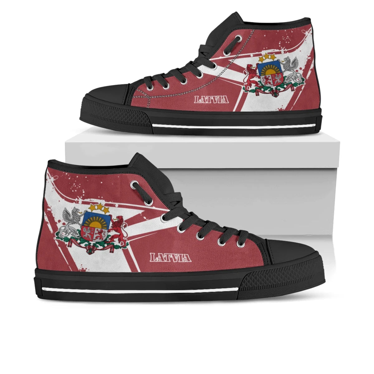 Latvia High - Top Shoes - Latvia Pride RLT6