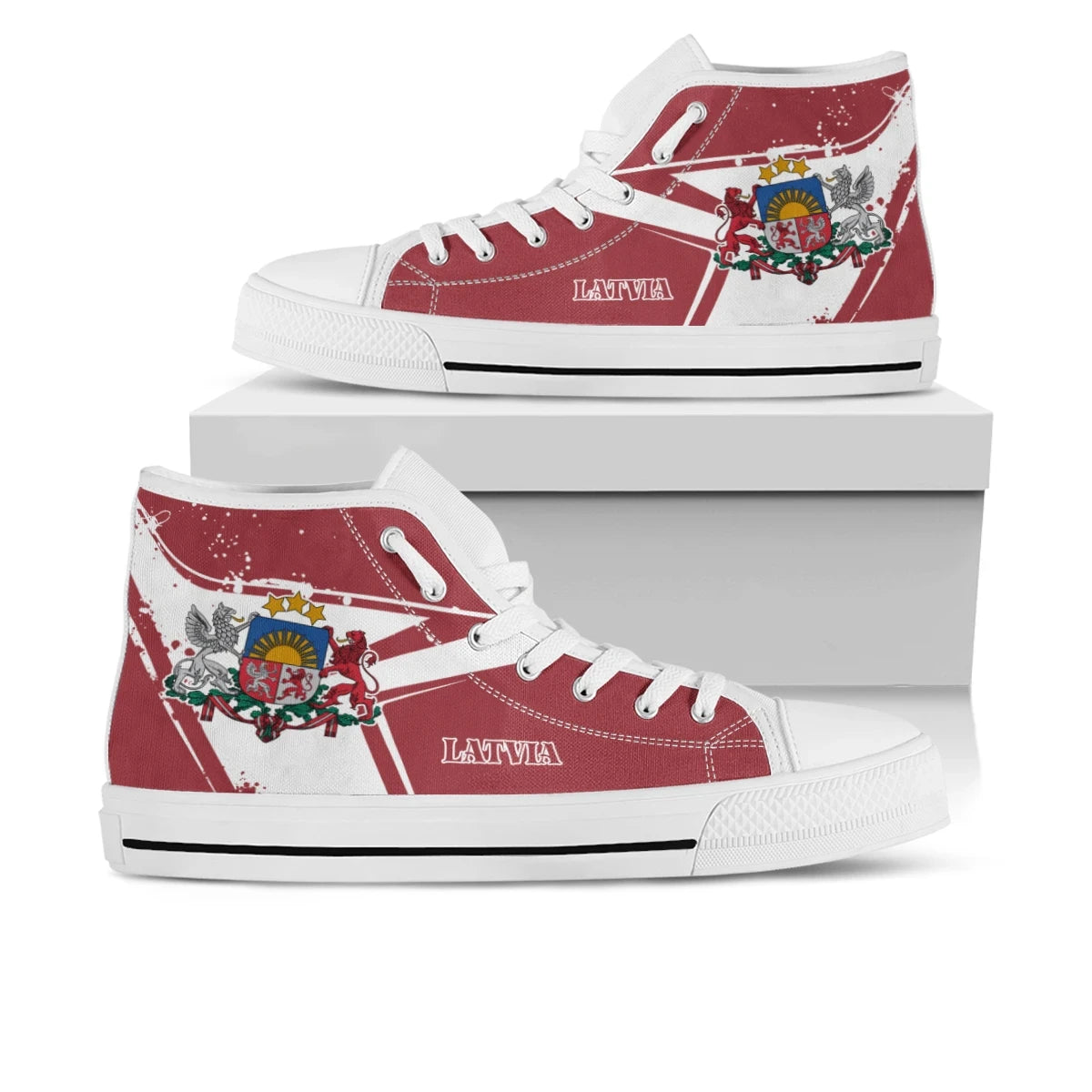 Latvia High - Top Shoes - Latvia Pride RLT6