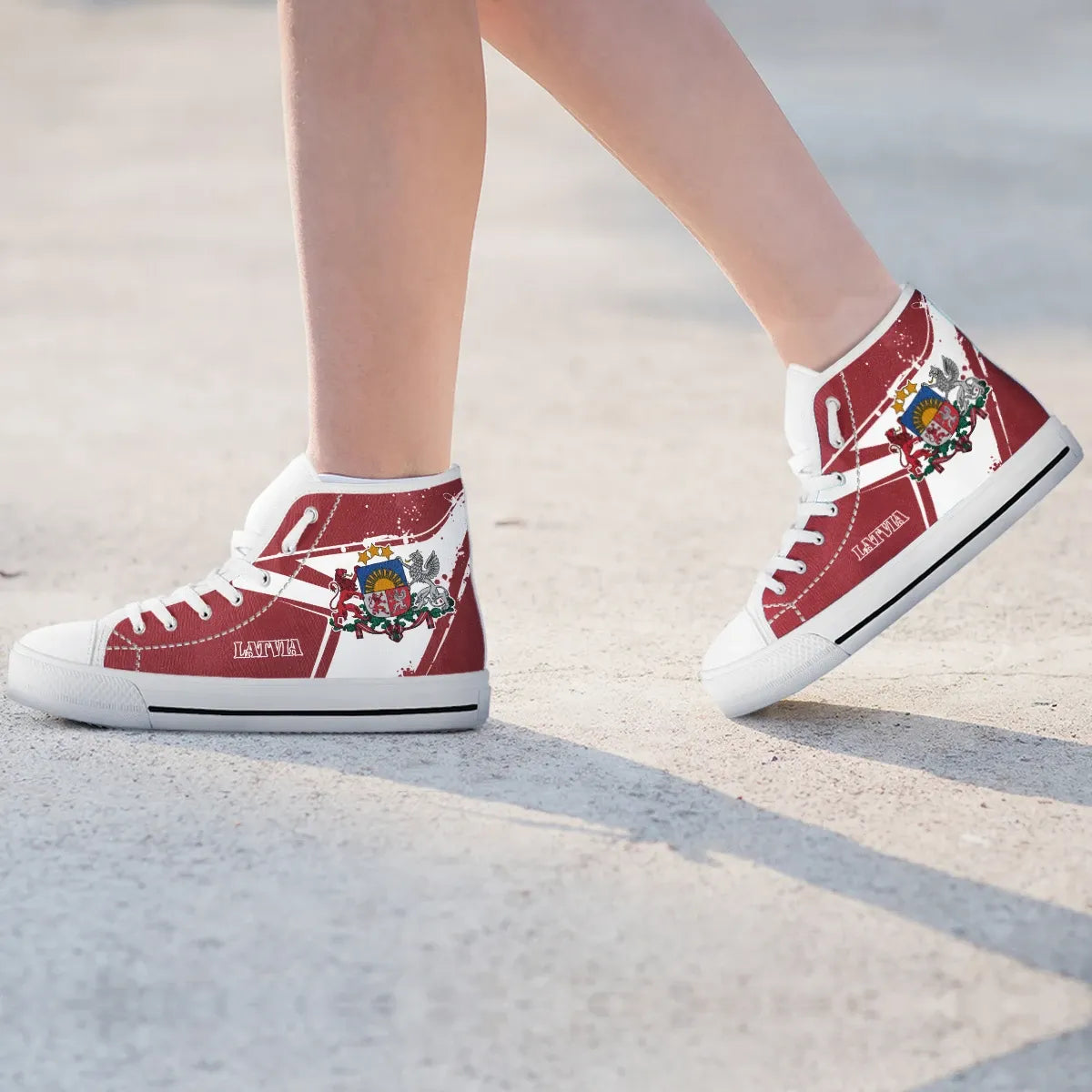 Latvia High - Top Shoes - Latvia Pride RLT6